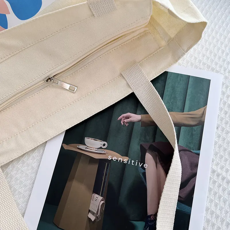 French Arts Female Canvas Shoulder Bag Henri Matisse Flower Print Zipper Book Handbag Thick Cotton Large Tote For Women Shopping