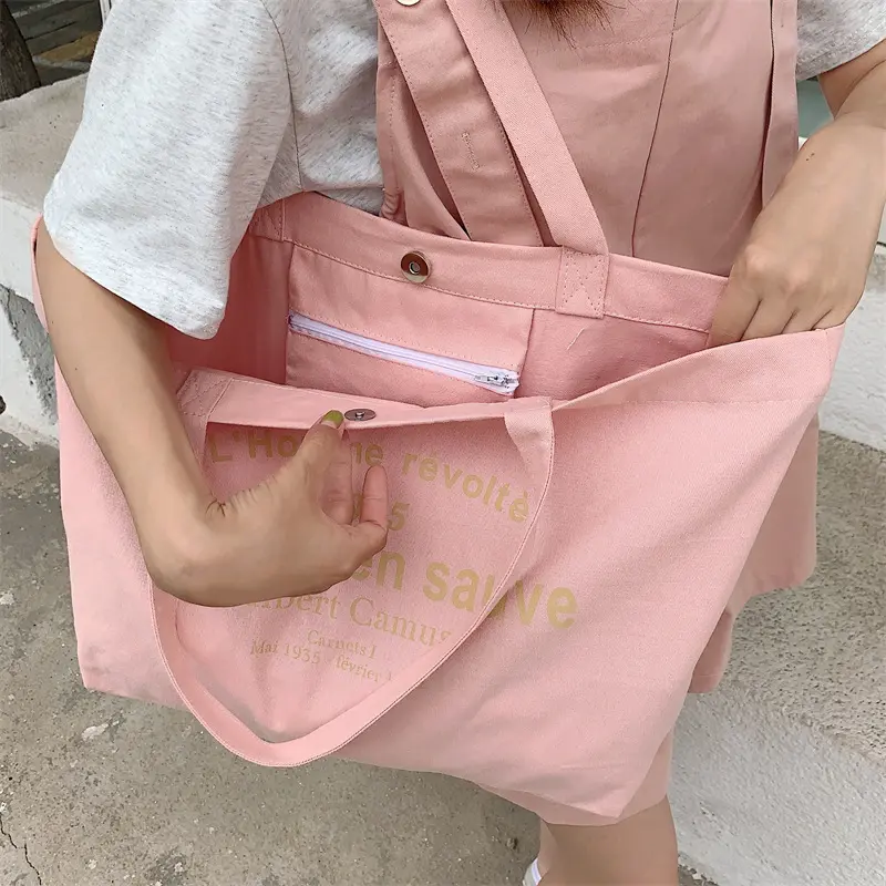 Women Canvas Shoulder Bag Albert Camus L'homme révolté Shopping Bag Eco Cotton Shopper Purse Cloth Fabric Handbag Tote For Girls