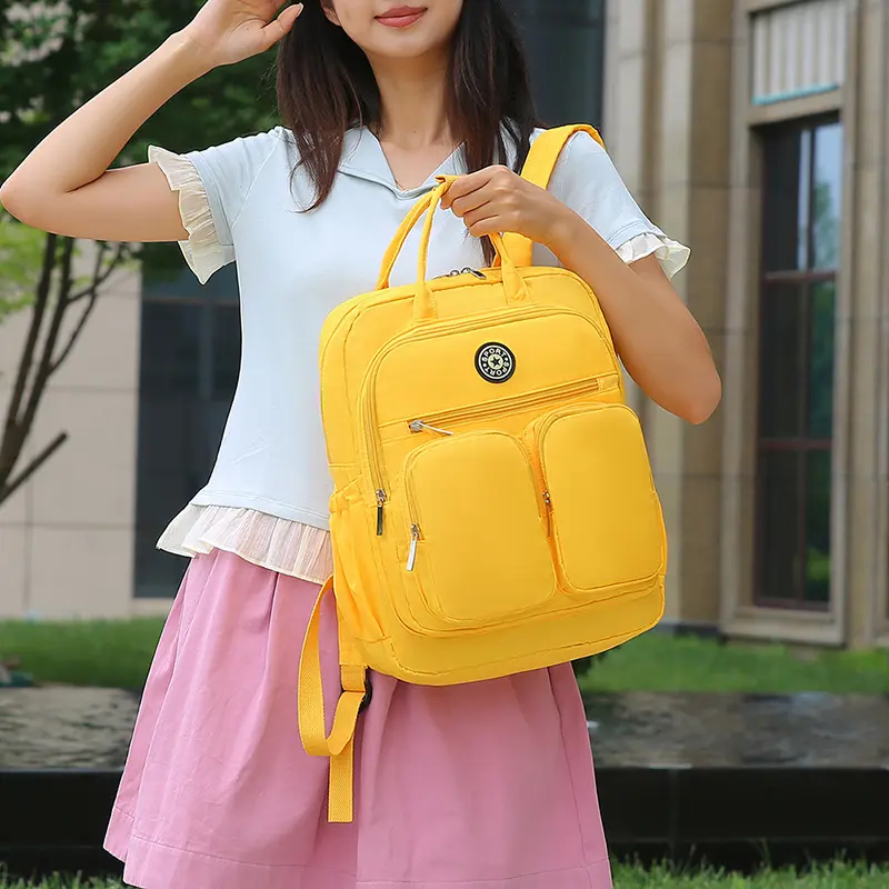 Women Nylon Backpack Large Capacity Travel Backpacks Casual Big Bag Multi-Function Deisign Mummy Bags School Book Bag For Girls