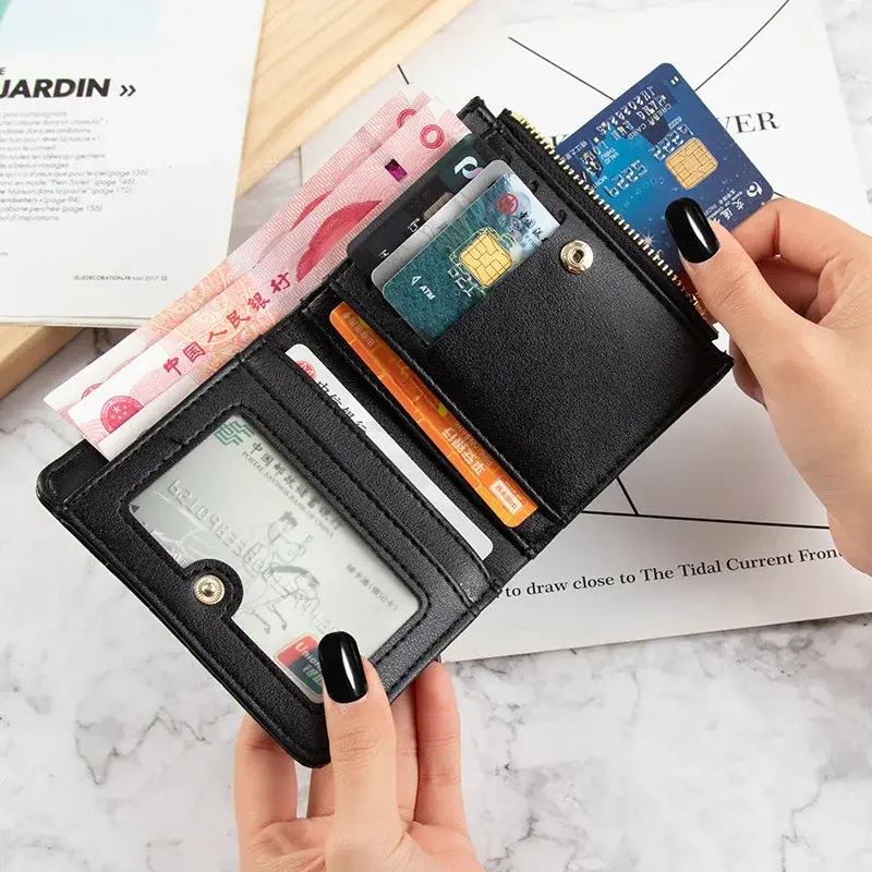 Small Women's Wallet Female Stone Pattern Zipper Coin Purses Luxury Designer Card Holder Clutch Ladies Money Bags