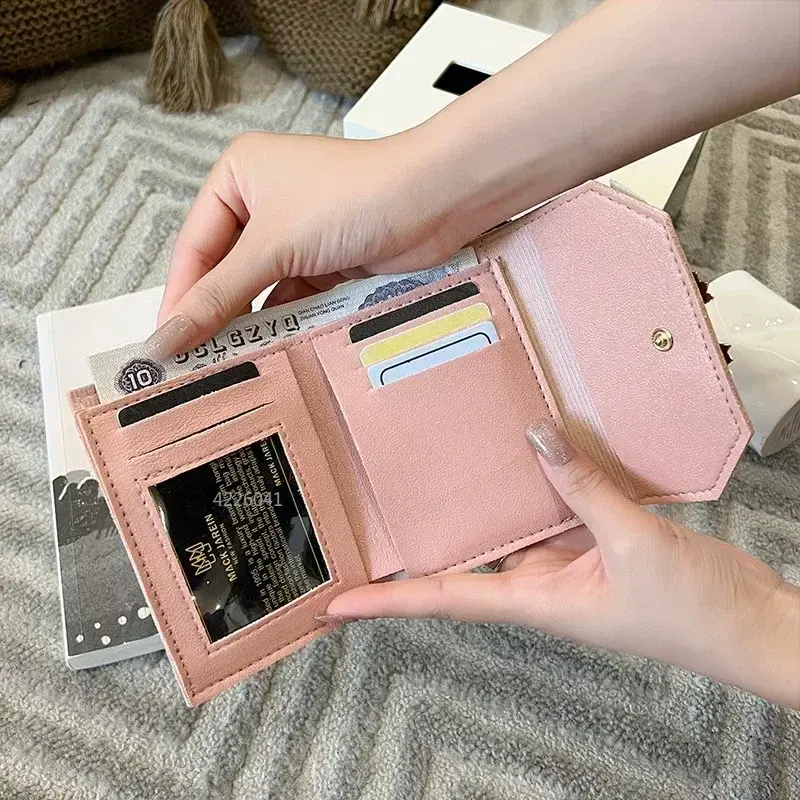 Ladies Short Purse Bags Bow Short Magnetic Purse Discount Ladies Mini Cheap Change Purse Wallets for Women