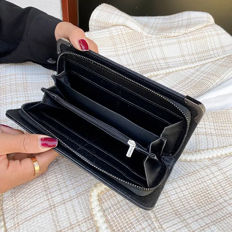 Famous Luxury Brand Design Women Men Long Wallets Skull Punk Style Wallets for Ladies Girl Money Pocket Card Holder Phone Bag