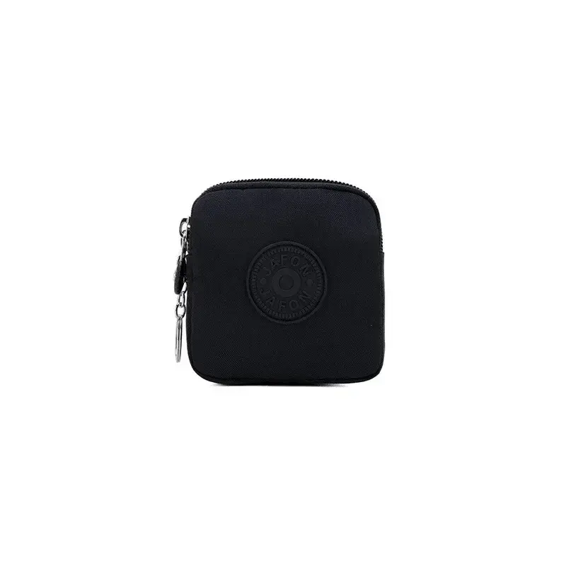 1PC Nylon Zipper Coin Purse Mini Wallet for Women, Suitable for Credit Cards, Ids, Keys, And Earphones.