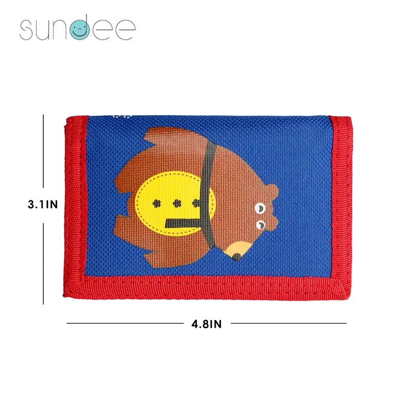 Women Men Children's Shopping Toy Wallet Trifold Canvas Outdoor Cartoon Wallet for Kids Boys Girls Cute Wallet Keychain Bags