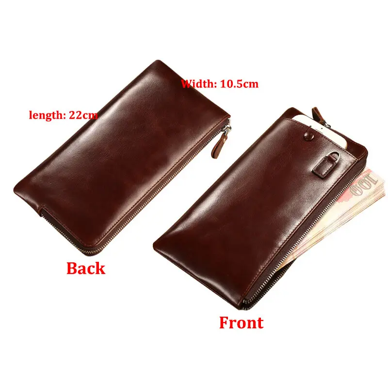 New Mens Wallets Classic Long Style Card Holder Male Purse High Quality Zipper Large Capacity Phone Wallet for Men and Women