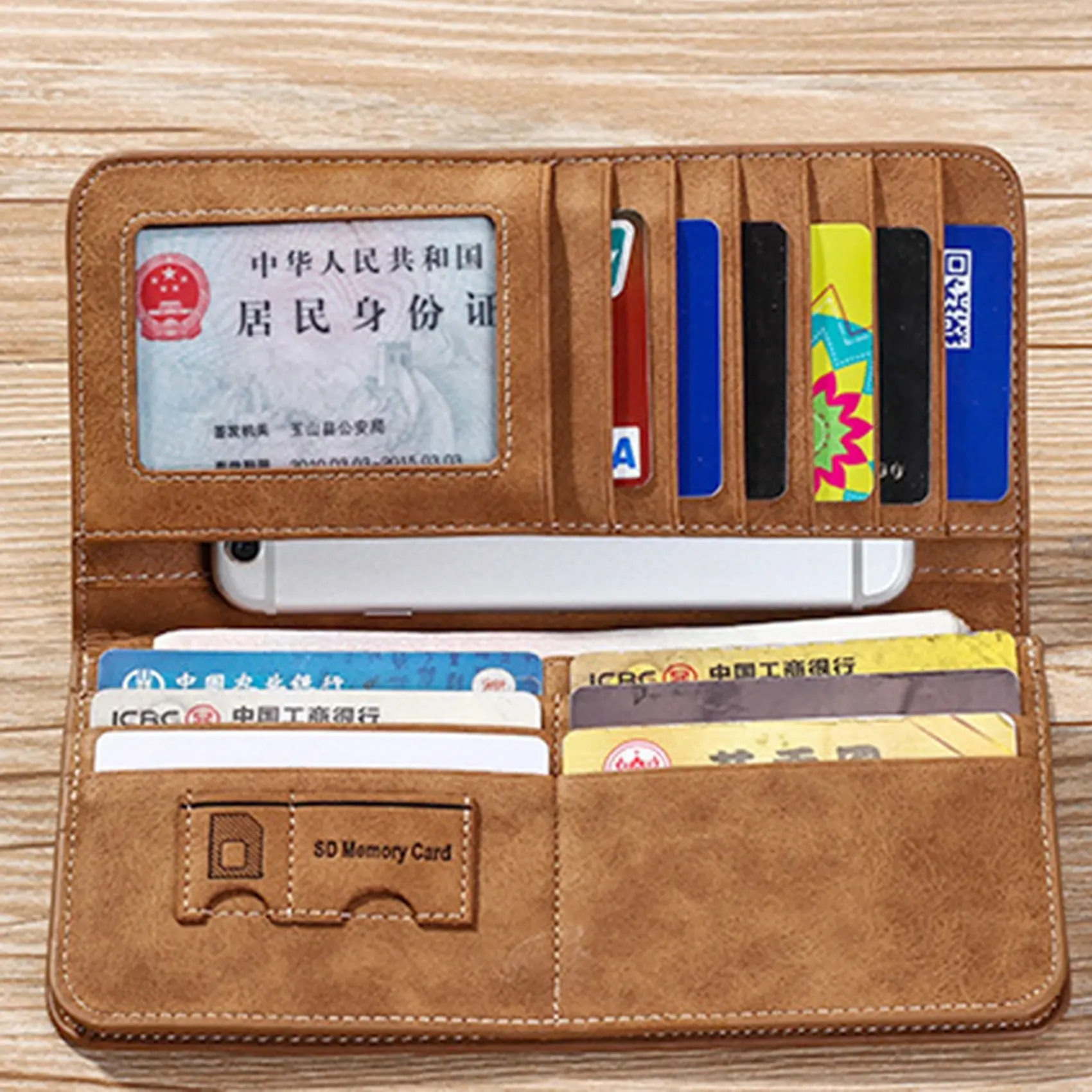 New Men's Wallet Long Wallet Men's Retro Style Men Large Capacity Wallet Bag Luxury Design Men Multi Card Wallet