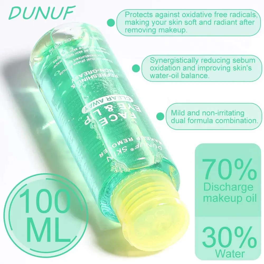 3 In 1 Cleansing Oil For Face Lip Eye Makeup Remover Sensitive Skin Moisturizing Oil Control Non Irritating Refreshing