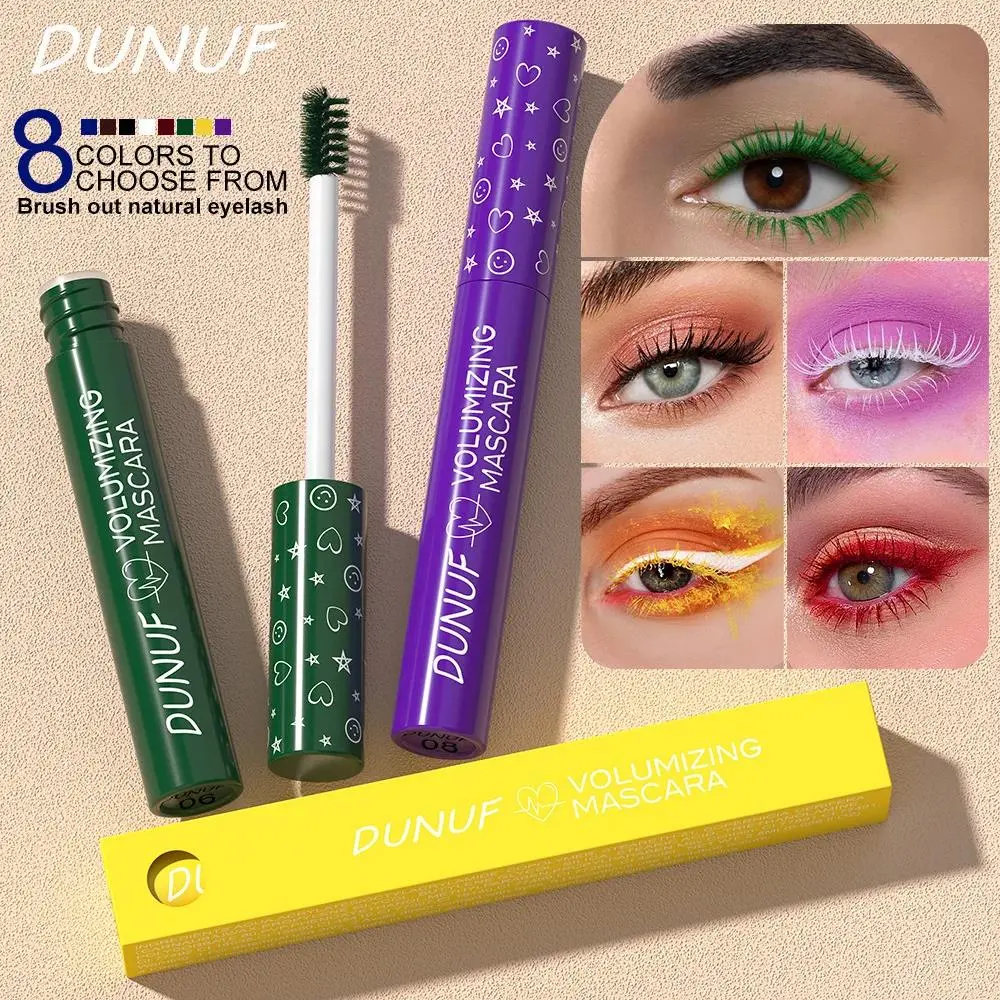 Waterproof Colorful Curling Mascara Green Blue Purple For Stage Makeup Lengthening Eyelash Extension Quick Dry Smudge Proof