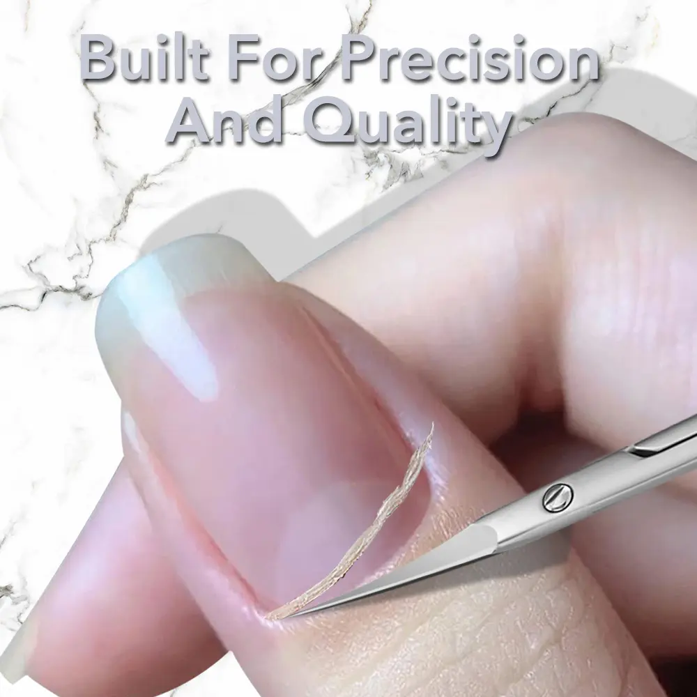 1Pcs Russian Cuticle Scissors Nipper Dead Skin Scissors Stainless Steel Manicure ools Portable Exfoliating Nail Trimmer
