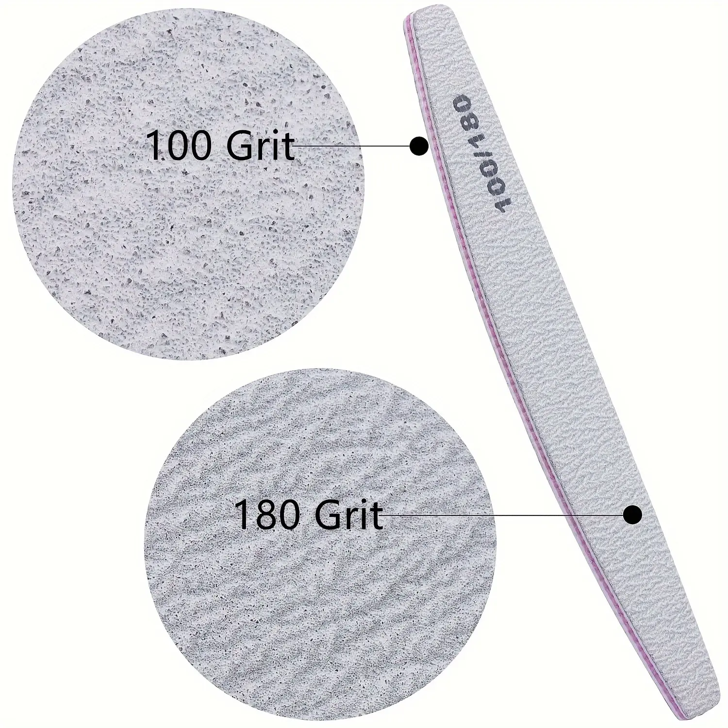50Pcs Nail Art Files 100/180 Nails Accessoires Gel Nail Polish Polishing Pedicure Manicure Buffers Nail Care Tools lime a ongle