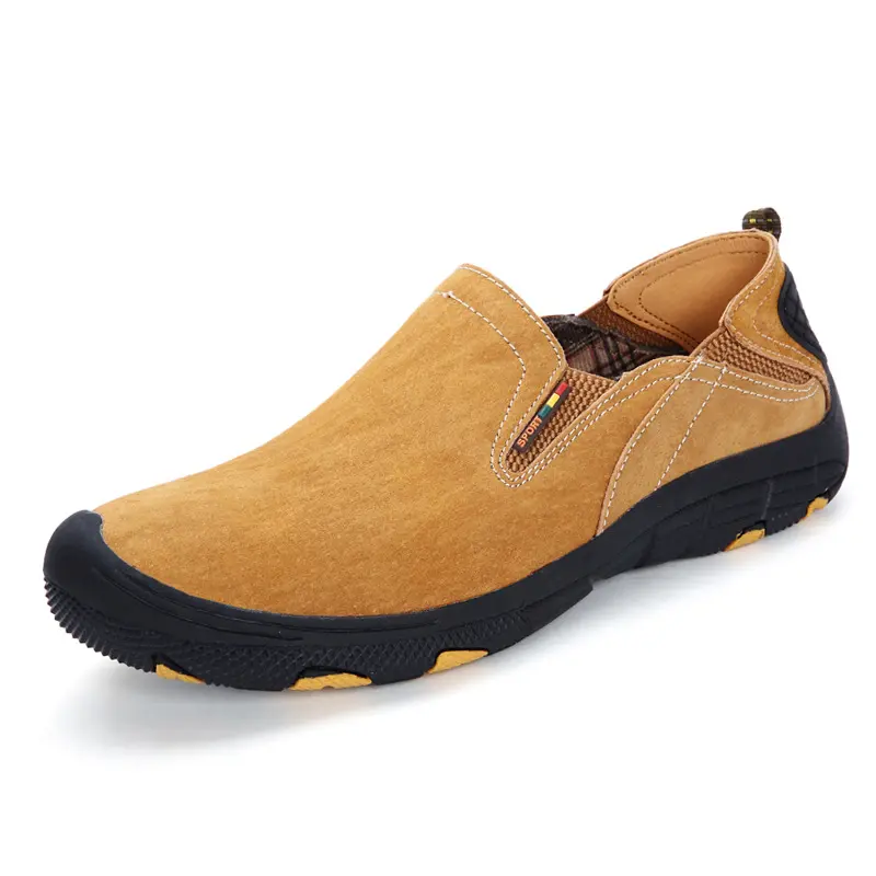 Men Casual Sneakers Leather Men Loafers No-slip Shoes Men Driving Shoes Hot Sale Moccasins Handmade Breathable Walking Footwear