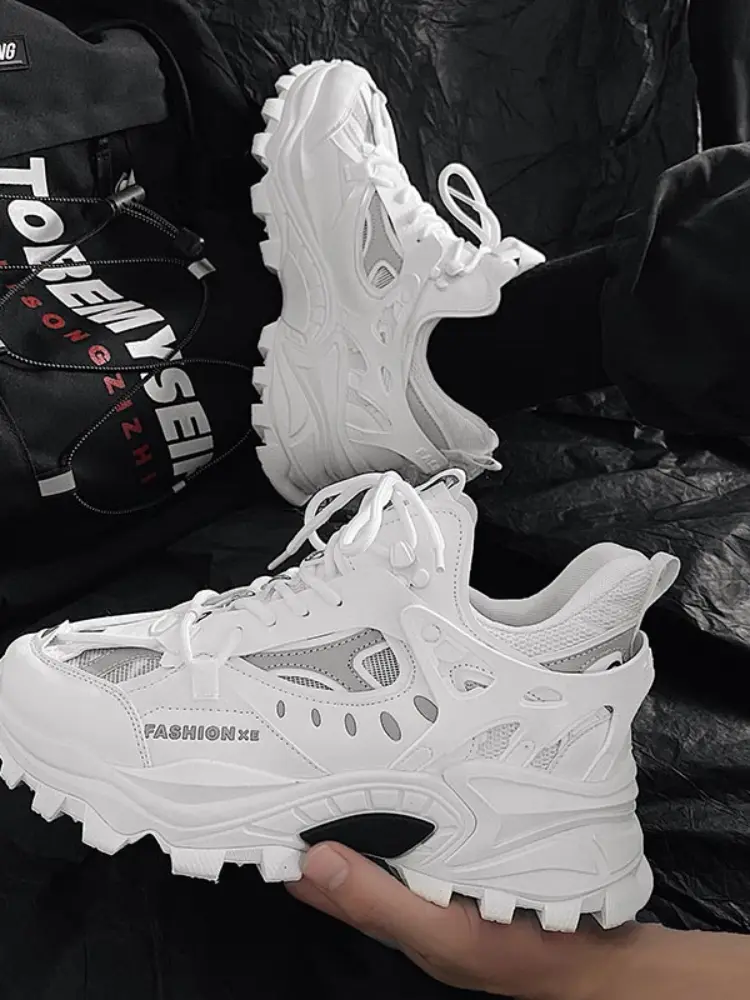 Shoes Men's Vulcanized  Luxury Men Sneakers Harajuku Shoes Chunky Sneakers for Men Platform Running Shoes Male Zapatos Hombre