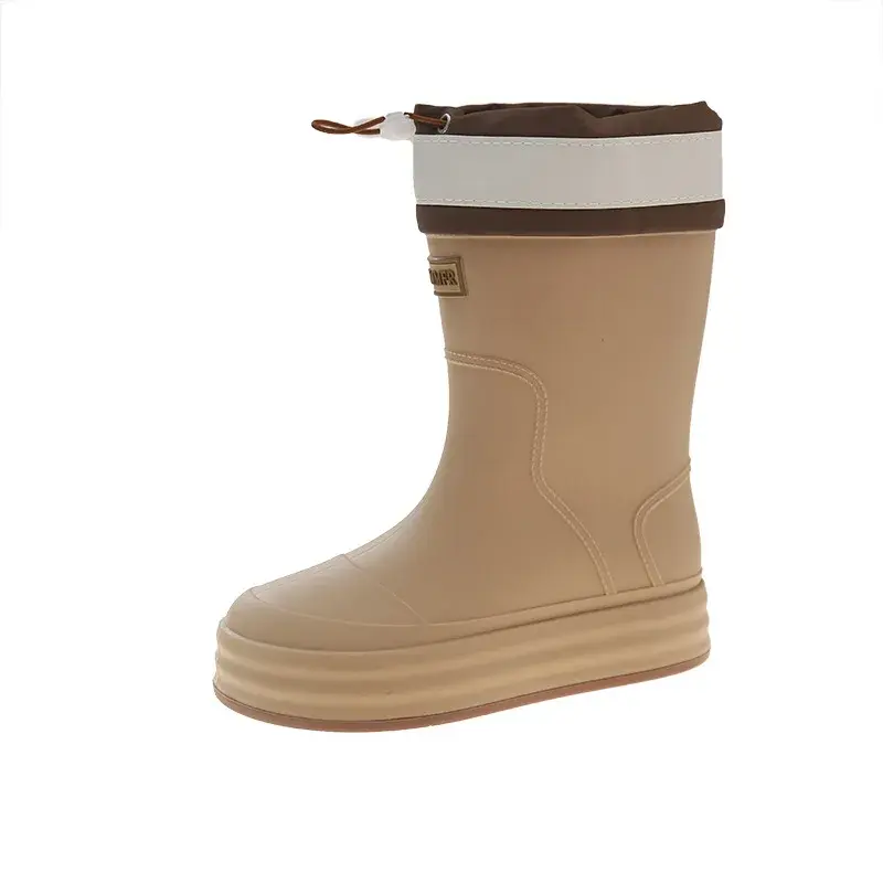 Lady Rain Boots Fashion Non-slip Soft Comfort Waterproof Rain Boots Women Outdoor Hiking School Rainy Days On Foot Camping