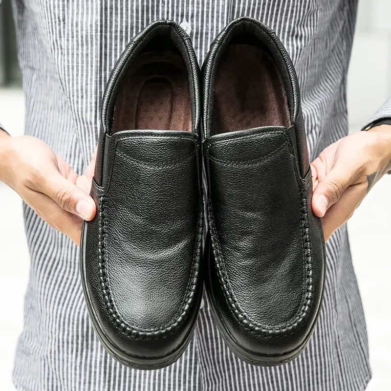 Genuine Leather Shoes Men Loafers Soft Comfortable Mens Business Shoes Flat Casual Footwear Male Brand Shoes 2025