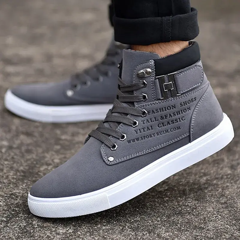 men High Top Casual Shoes Spring Autumn  Retro Fashion Simple comfortable versatileMen Boots