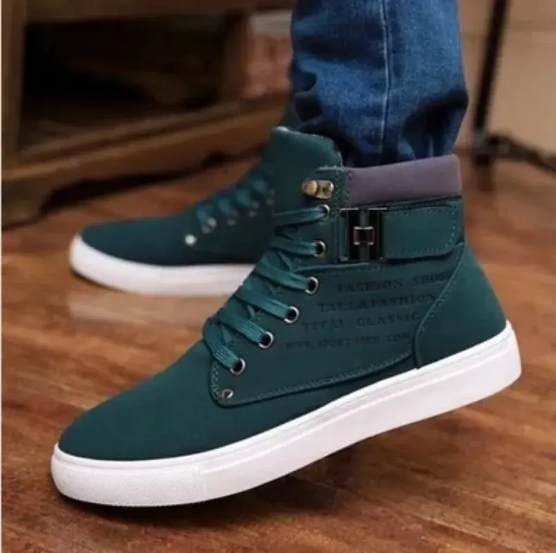 men High Top Casual Shoes Spring Autumn  Retro Fashion Simple comfortable versatileMen Boots