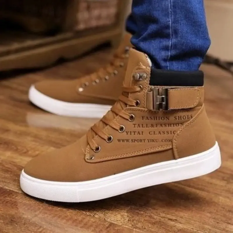 men High Top Casual Shoes Spring Autumn  Retro Fashion Simple comfortable versatileMen Boots