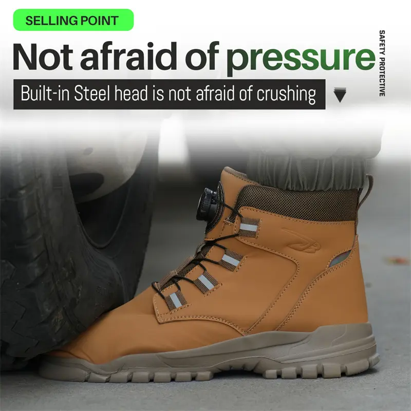 High top shoes Work Boots Steel Toe Shoes Puncture-Proof Safety Shoes Men Protection Boots Indestructible shoes Tactical boots