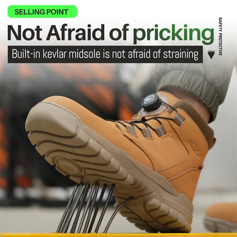 High top shoes Work Boots Steel Toe Shoes Puncture-Proof Safety Shoes Men Protection Boots Indestructible shoes Tactical boots