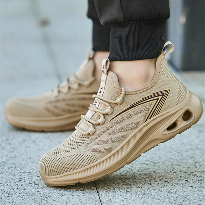 Breathable Safety Shoes for Men Unisex Anti-smash Anti puncture Indestructible shoes Steel Toe Sneakers Work Boots Protection