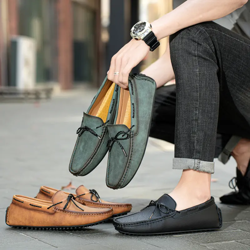 Leather Shoes Casual Business Shoes for Men Dress Tenis De Hombre Moccasins Mokasin Tenis Caballero Designer