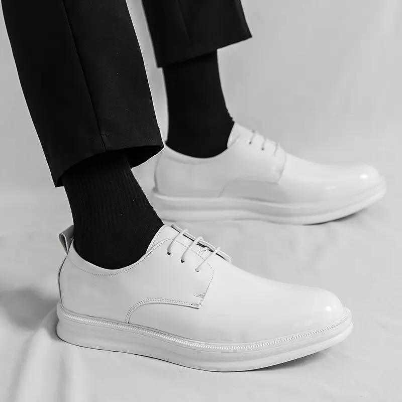 Men's Loafers Luxury Brand Leather Dress Shoes Breathable Slip-On Solid Formal Casual Shoes Handmade Designer Men Shoes Mocassin