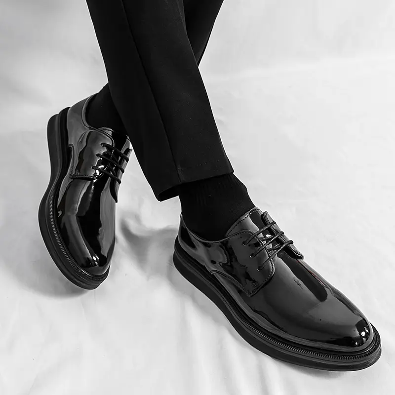 Men's Loafers Luxury Brand Leather Dress Shoes Breathable Slip-On Solid Formal Casual Shoes Handmade Designer Men Shoes Mocassin