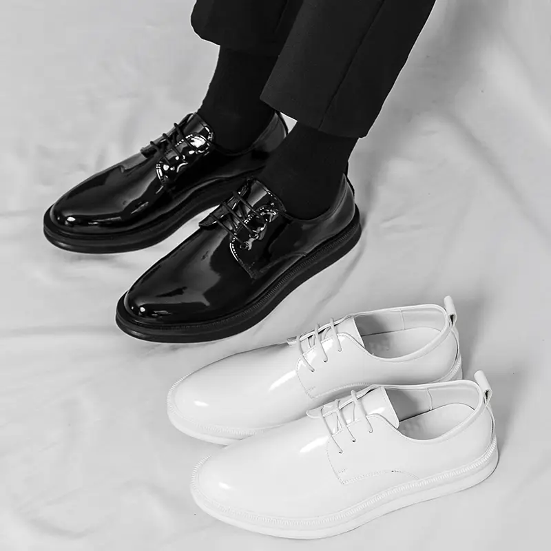 Men's Loafers Luxury Brand Leather Dress Shoes Breathable Slip-On Solid Formal Casual Shoes Handmade Designer Men Shoes Mocassin