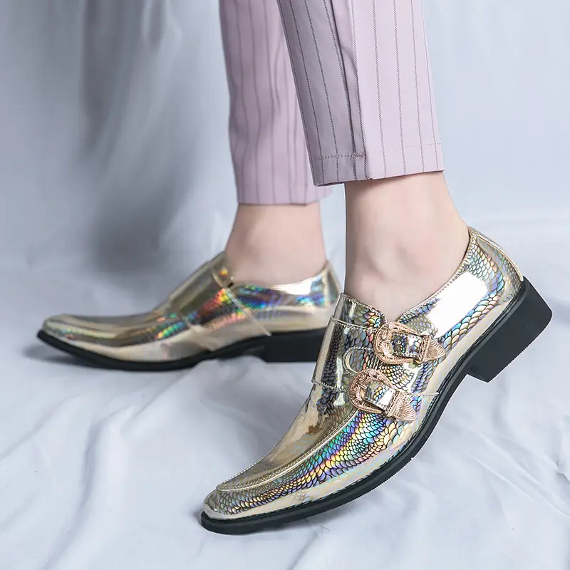 Men's Loafers Luxury Brand Leather Dress Shoes Breathable Slip-On Solid Formal Casual Shoes Handmade Designer Men Shoes Mocassin