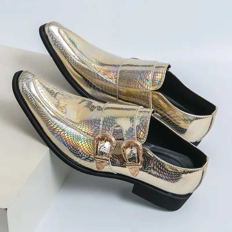 Men's Loafers Luxury Brand Leather Dress Shoes Breathable Slip-On Solid Formal Casual Shoes Handmade Designer Men Shoes Mocassin