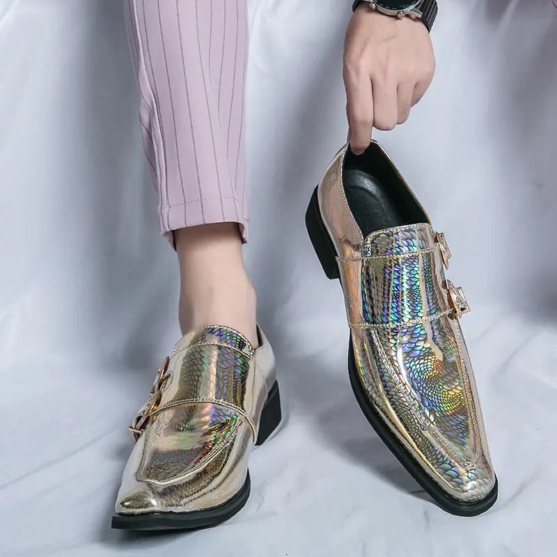 Men's Loafers Luxury Brand Leather Dress Shoes Breathable Slip-On Solid Formal Casual Shoes Handmade Designer Men Shoes Mocassin