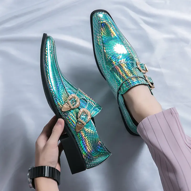 Men's Loafers Luxury Brand Leather Dress Shoes Breathable Slip-On Solid Formal Casual Shoes Handmade Designer Men Shoes Mocassin