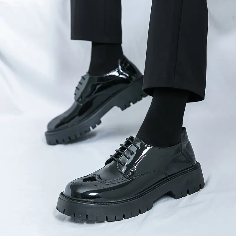 Men's Loafers Luxury Brand Leather Dress Shoes Breathable Slip-On Solid Formal Casual Shoes Handmade Designer Men Shoes Mocassin