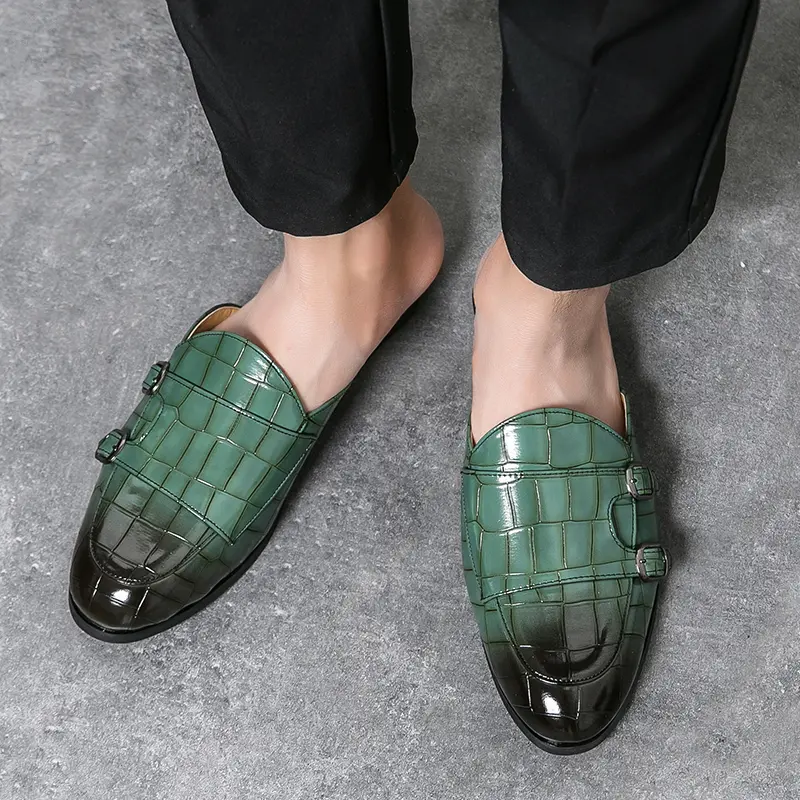 Men's Loafers Luxury Brand Leather Dress Shoes Breathable Slip-On Solid Formal Casual Shoes Handmade Designer Men Shoes Mocassin