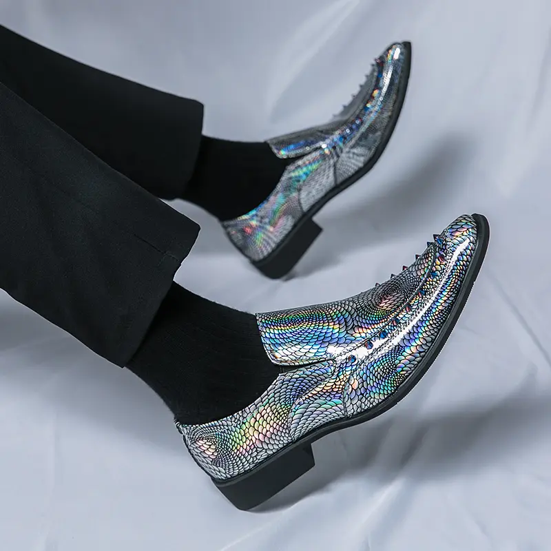 Men's Loafers Luxury Brand Leather Dress Shoes Breathable Slip-On Solid Formal Casual Shoes Handmade Designer Men Shoes Mocassin