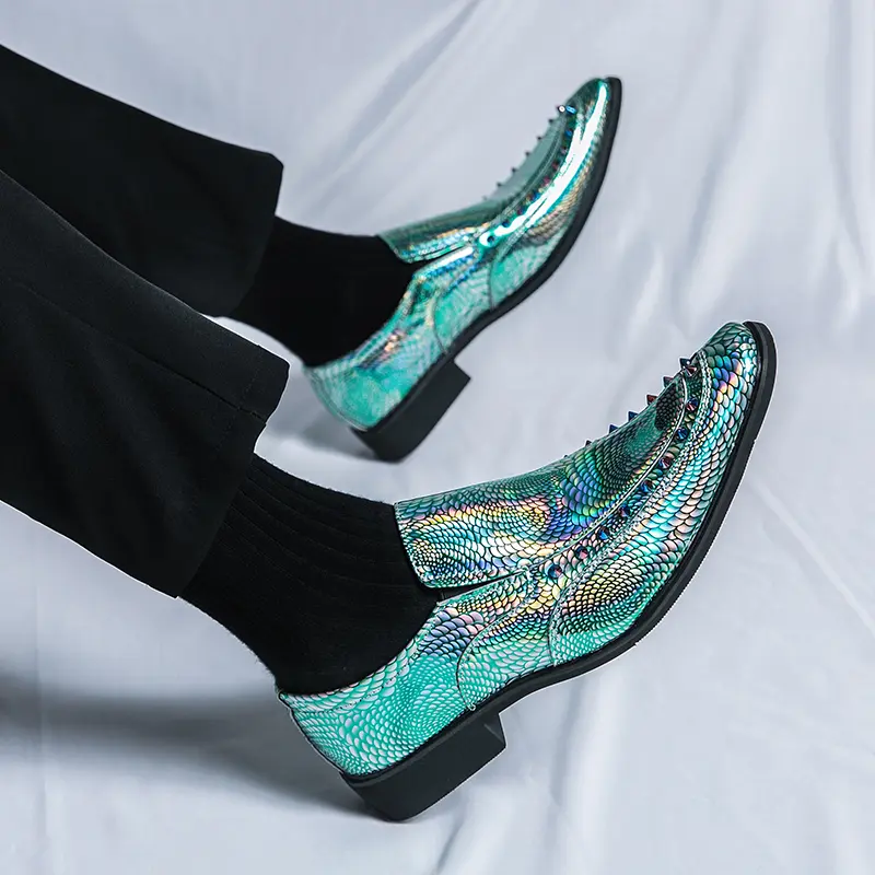 Men's Loafers Luxury Brand Leather Dress Shoes Breathable Slip-On Solid Formal Casual Shoes Handmade Designer Men Shoes Mocassin