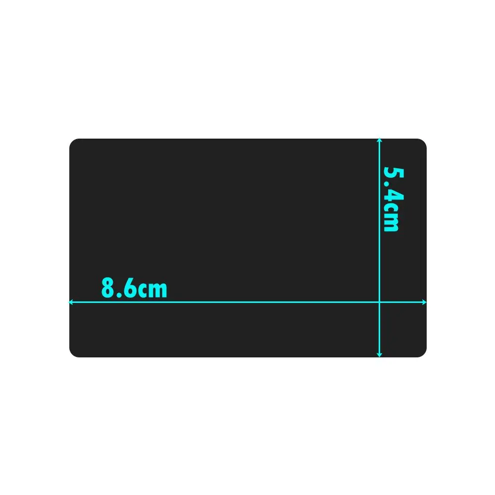 50Pcs/Set Portable Aluminum Blank Laser Engraving Cards Metal Business Card  Special Logo Printing Customizable Office Supplies