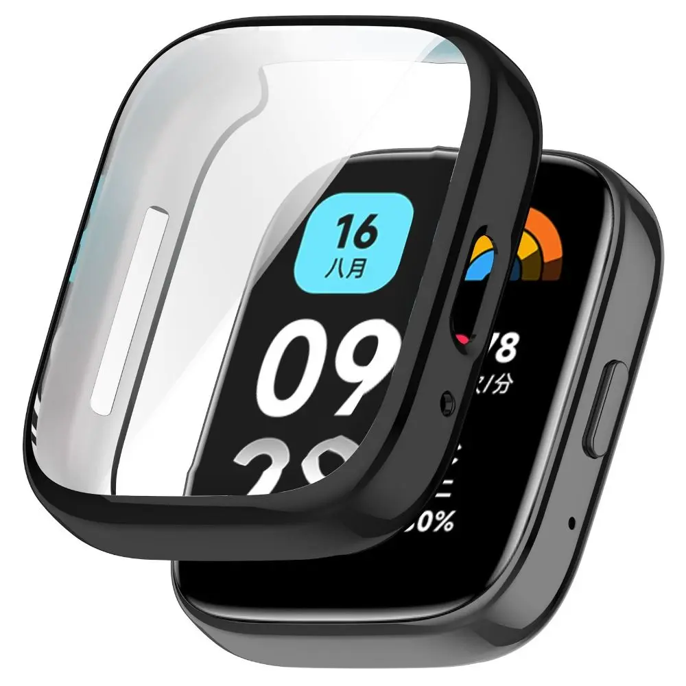 Soft Full Cover Protective Shell TPU Case For Redmi Watch 3 Active Bumper Screen Protector Accessories