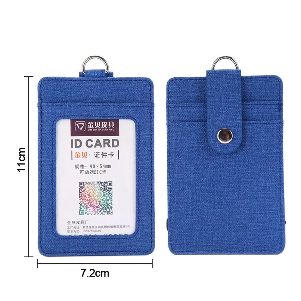 Leather Bus Pass Case Cover Retractable Lanyards ID Badge Holder Men Women's Bank Credit Card Holder Strap