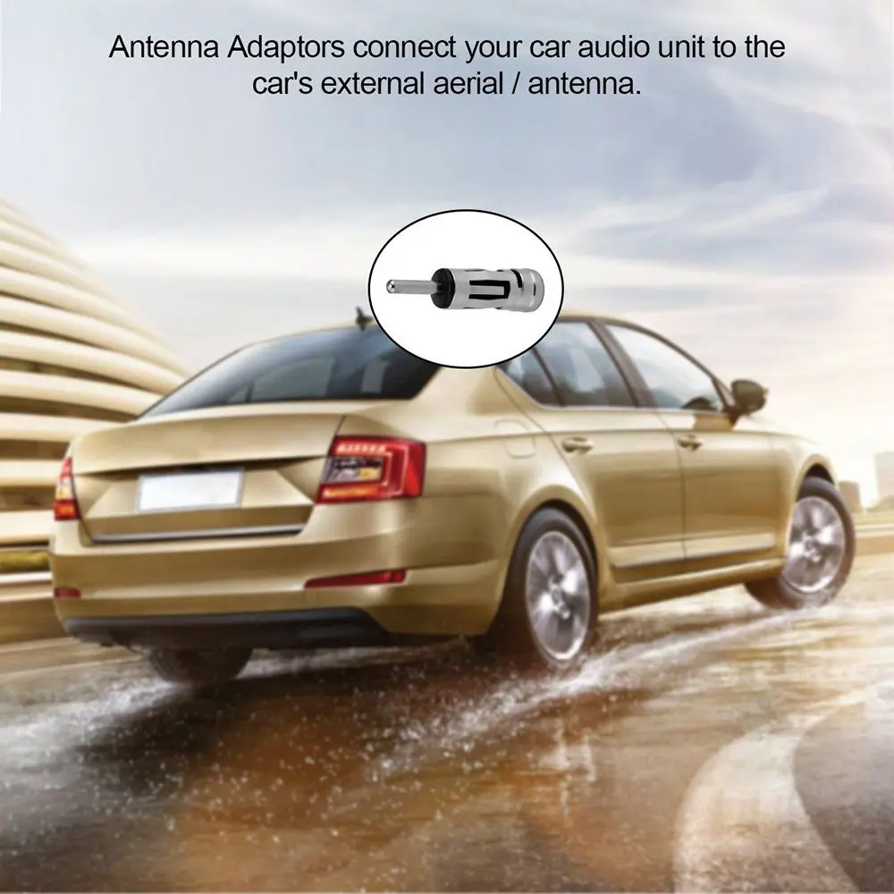 Conversion Socket Plug Parts Car Vehicle Radio Stereo ISO To Din Aerial Antenna Mast Adaptor for Car Radio Antenna Adapter