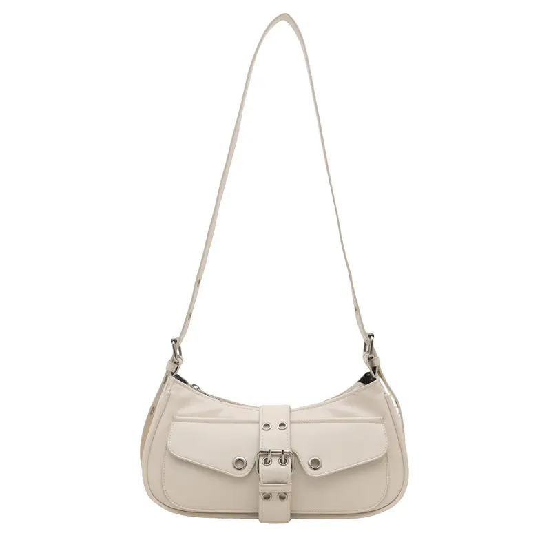 Y2k Retro Punk Style Women Shoulder Bags Casual Versatile Ladies Messenger Bag Portable Cool Hot Girls Pu Leather Handbags Purse