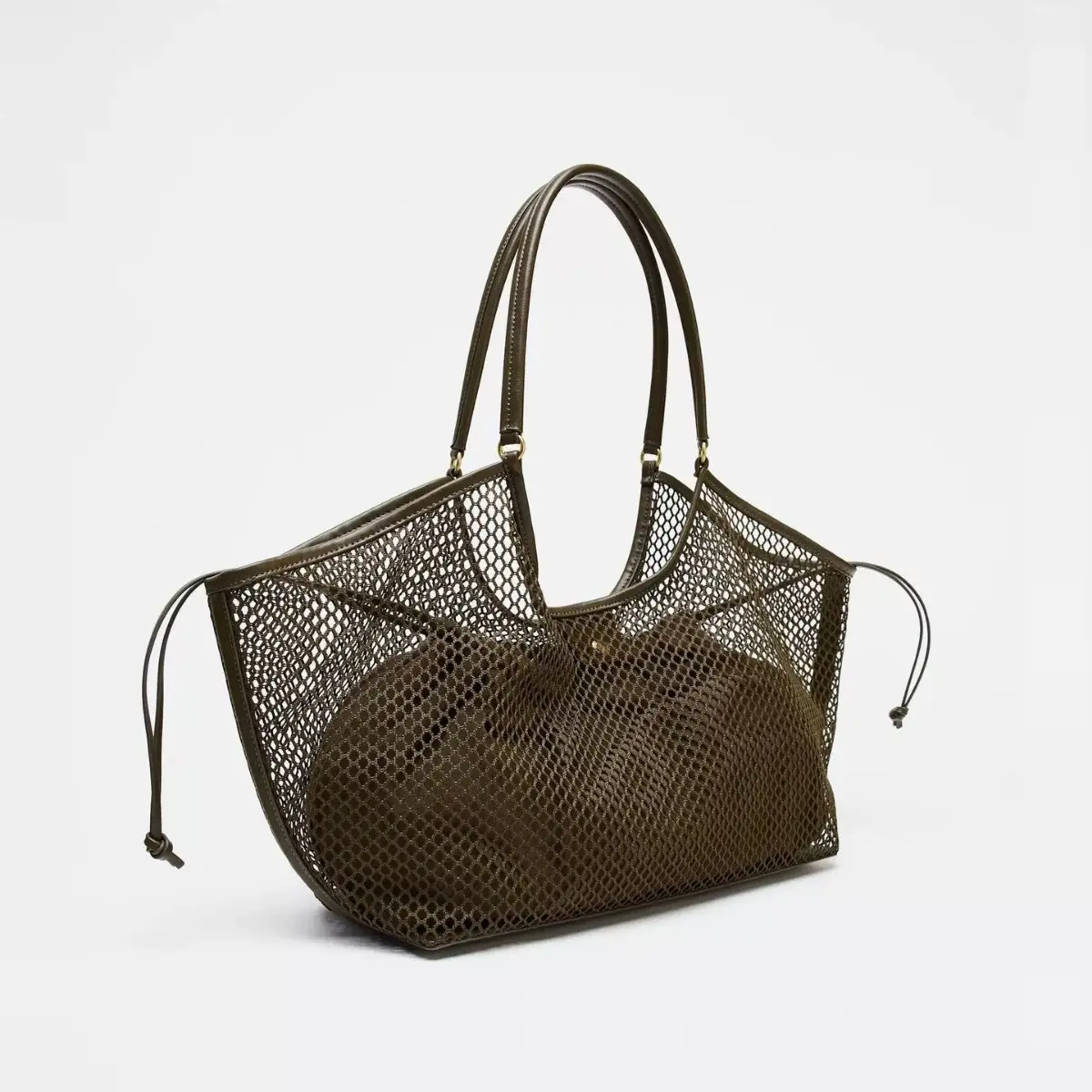 Hollow Mesh Wing Tote Bag Luxury Designer Shoulder Bags for Women Large Capacity Fishing Net Handbag Top Handle Shopper Purses