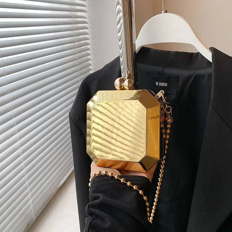 Luxury Acrylic Box Bag Mini Crossbody Bags for Women Designer Clip Bag Handbags Small Coins Lipstick Purse Evening Shoulder Bags