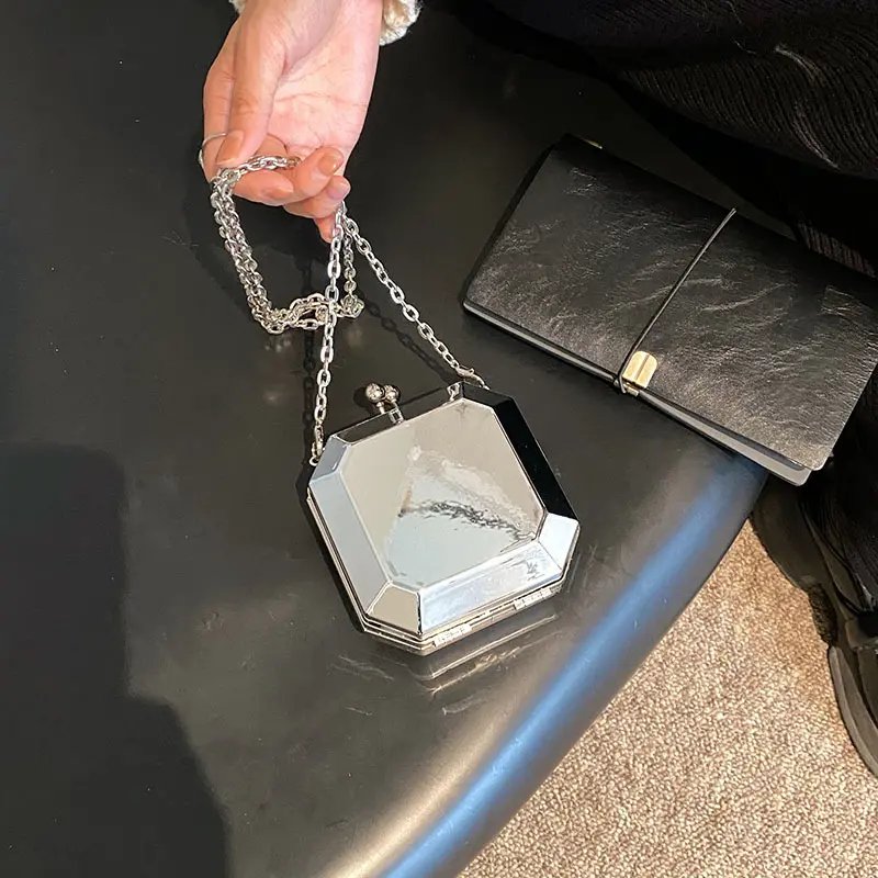 Luxury Acrylic Box Bag Mini Crossbody Bags for Women Designer Clip Bag Handbags Small Coins Lipstick Purse Evening Shoulder Bags