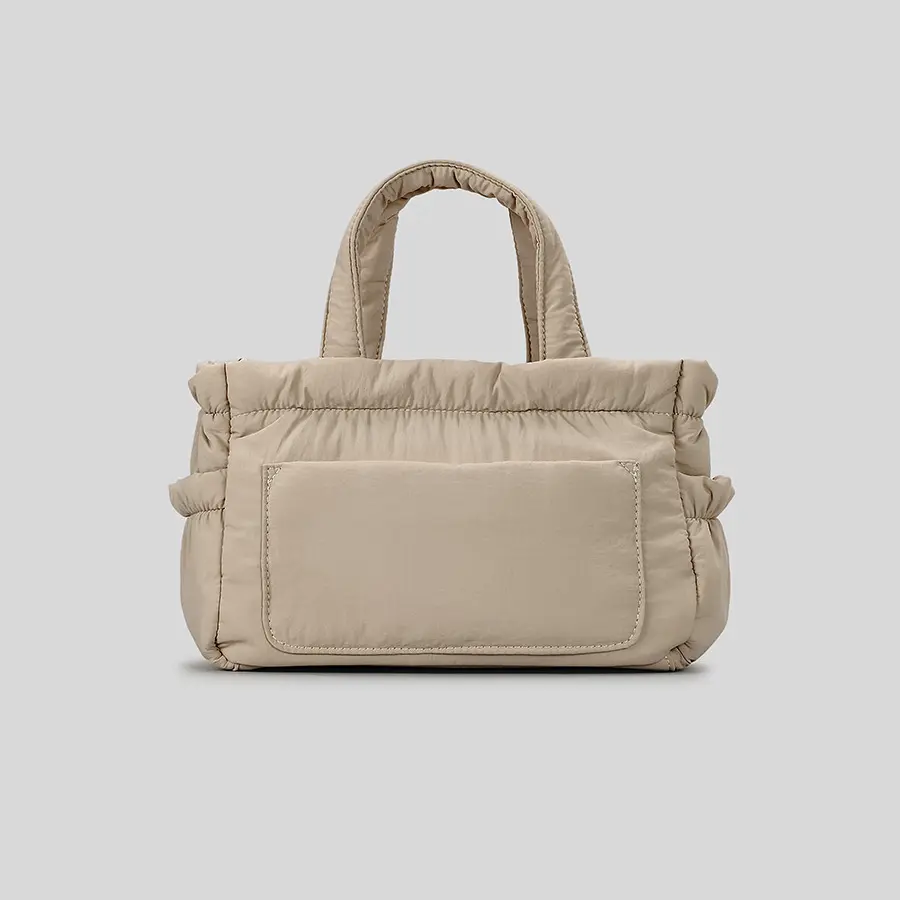 Ruched Nylon Women Handbags Down Padded Shoulder Bag Winter Space Cotton Bags for Women Quilted Crossbody Bag 2025 New Shopper