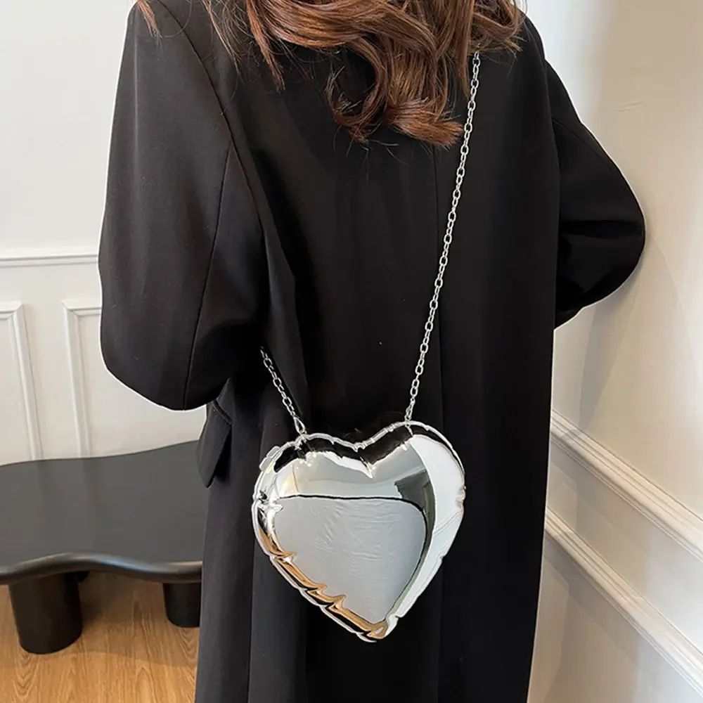 Heart Shaped Evening Bag Ladies Clutch Candy Color Acrylic Box Bags for Women Handbags New Shoulder Crossbody Bag Wedding Purse