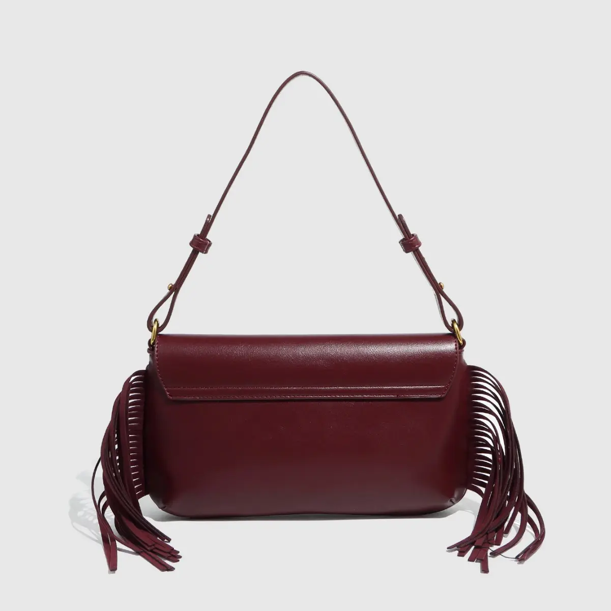 Fashion Rivet Tassel Women Handbags Punk PU Leather Shoulder Bag Chain Crossbody Bags for Women 2025 NEW Female Clutch Purses