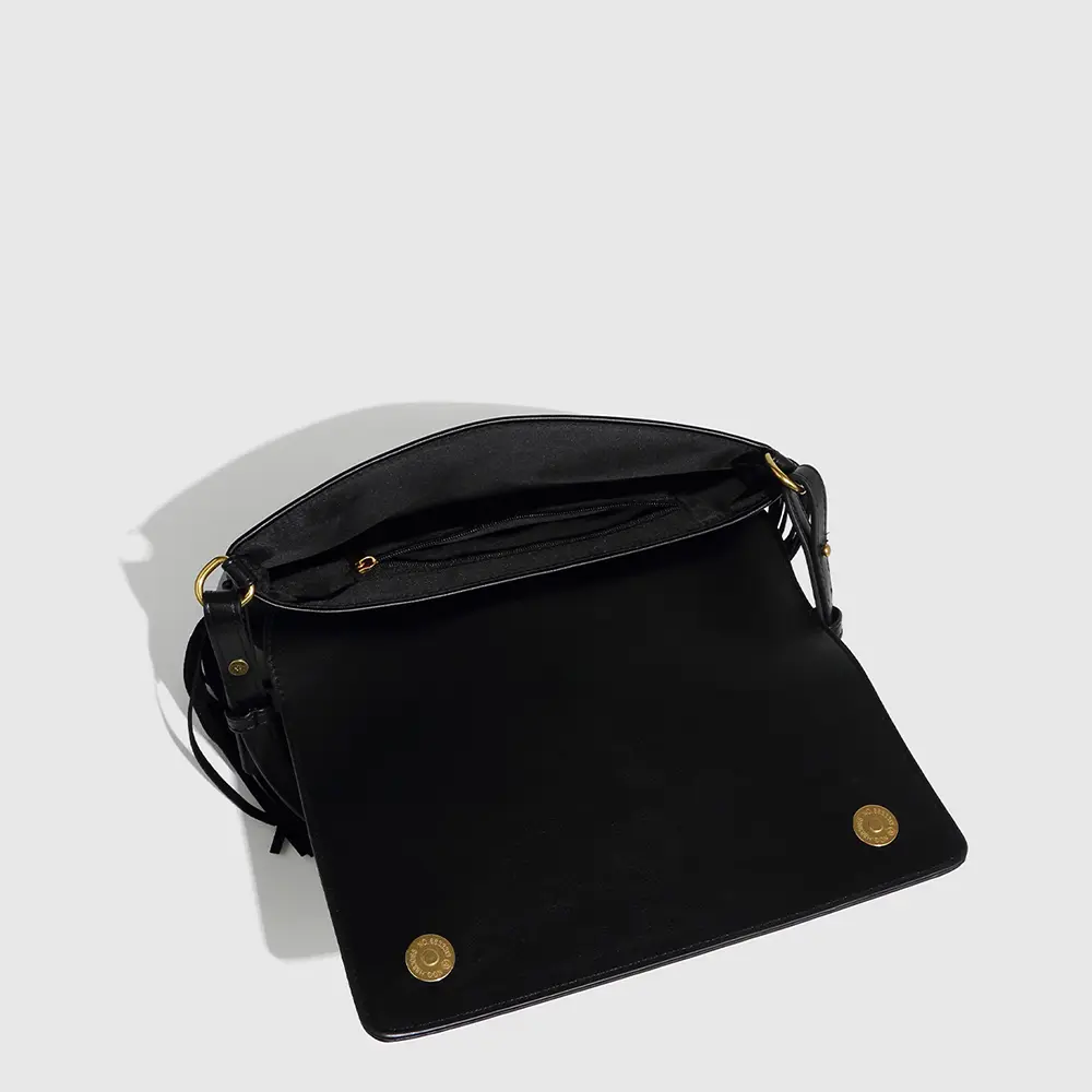 Fashion Rivet Tassel Women Handbags Punk PU Leather Shoulder Bag Chain Crossbody Bags for Women 2025 NEW Female Clutch Purses