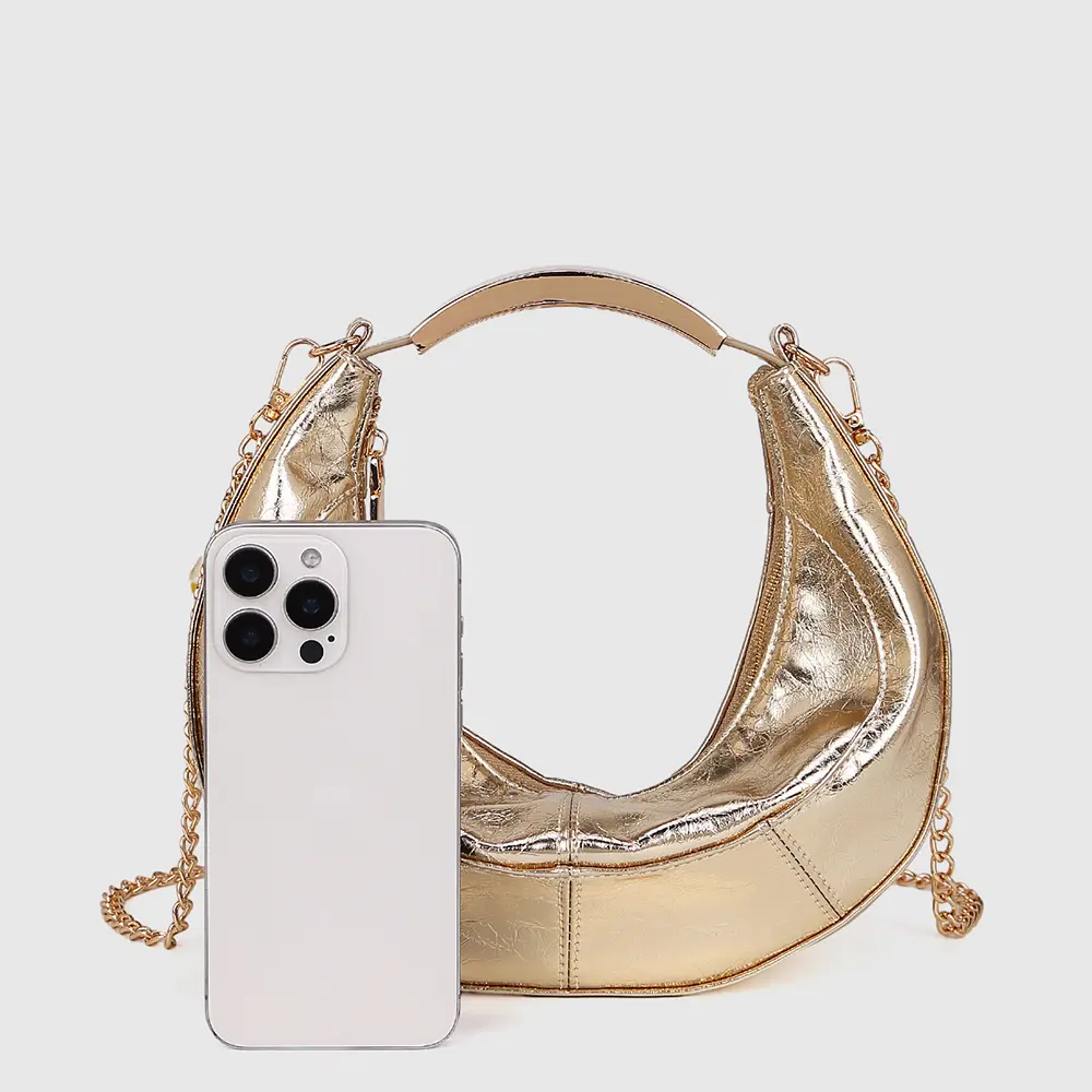 Fashion Half Moon Crescent Bags for Women Quilted Handbags Designer Bag NEW Croissant Shoulder Crossbody Bag Female Clutch Purse