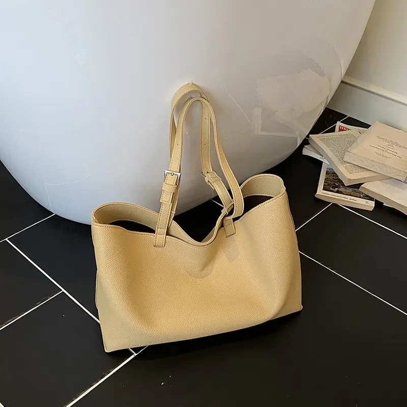 Fashion Large Capacity Tote Women Bags Soft PU Leather Shoulder Bag NEW Casual Commuting Handbag Shopper Purses Bags for Women